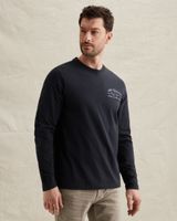 T-shirt met print en lange mouwen – Black Indigo – T-shirts | PME LEGEND