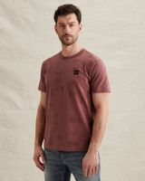 T-Shirt mit Allover-Print und Slub-Effekt – Mellow Rose – T-Shirts | PME LEGEND