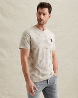 T-Shirt mit Allover-Print und Slub-Effekt – Castle Wall – T-Shirts | PME LEGEND