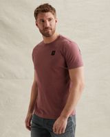 T-shirt with a garment-dye wash and badge – Mellow Rose – T-shirts | PME LEGEND