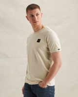 T-shirt with a garment-dye wash and badge – Castle Wall – T-shirts | PME LEGEND