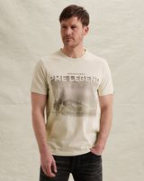 T-Shirt aus Jersey mit Artwork auf der Brust – Castle Wall – T-Shirts | PME LEGEND