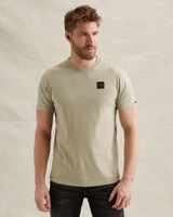 T-shirt met badge en garment-dye wassing – Castle Wall – T-shirts | PME LEGEND