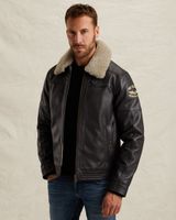 Auckland Fur leather jacket – Brown – Leather jackets | PME LEGEND