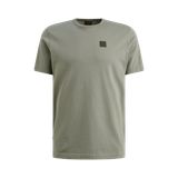 T-shirt met badge – Grey Comfort Denim – T-shirts | PME LEGEND