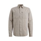 Overhemd van katoen/linnen – Brown – Smart casual overhemden | PME LEGEND