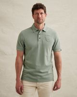 Polo shirt in piqué with badges – Weeping Willow – Polo shirts | PME LEGEND