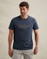 T-shirt in jersey with rugged artwork on the chest – Black Indigo – T-shirts | PME LEGEND