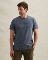 T-shirt in a cotton blend with artwork – Black Indigo – T-shirts | PME LEGEND