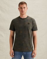 T-shirt with allover print and slub effect – Weeping Willow – T-shirts | PME LEGEND