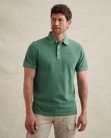 Poloshirt aus Piqué mit Garment-Dye-Waschung – Weeping Willow – Poloshirts | PME LEGEND