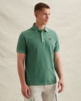 Polo shirt with garment-dye wash and tailwing logo – Weeping Willow – Polo shirts | PME LEGEND
