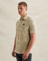 Polo shirt in piqué with allover print – Castle Wall – Polo shirts | PME LEGEND