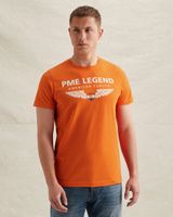 PME Legend Oranje T-shirt – Pumpkin Spice – T-shirts | PME LEGEND