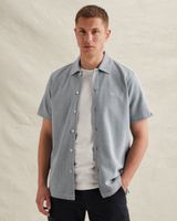 Shirt with short sleeves in interlock jersey – Black Indigo – Casual shirts | PME LEGEND