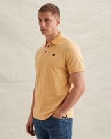 Polo shirt in jersey with allover jacquard pattern – Pumpkin Spice – Polo shirts | PME LEGEND