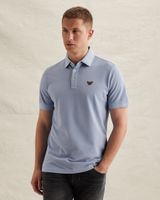 Poloshirt mit Tailwing-Logo und Garment-Dye-Waschung – Black Indigo – Poloshirts | PME LEGEND