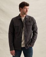 Shirt jacket with chest pockets and badge on the sleeve – Brown – Casual shirts | PME LEGEND
