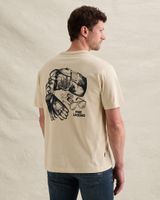T-shirt van jersey met klein artwork op de borst – Castle Wall – T-shirts | PME LEGEND
