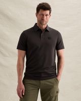 Polo shirt in piqué with stretch and flight pocket – Brown – Polo shirts | PME LEGEND