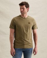 T-shirt with allover jacquard pattern – Weeping Willow – T-shirts | PME LEGEND