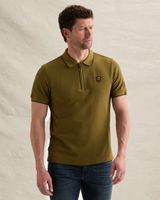 Polo shirt in piqué with zipper closure – Brown – Polo shirts | PME LEGEND