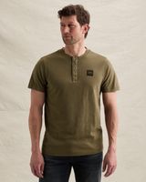 Henley-T-Shirt mit Badge – Weeping Willow – T-Shirts | PME LEGEND