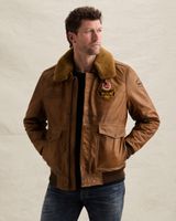 Flying Legend leather jacket – Brown – Leather jackets | PME LEGEND