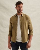 Hemd aus Baumwolle/Leinen mit Garment-Dye-Waschung – Weeping Willow – Casual-Hemden | PME LEGEND