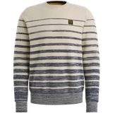 Pullover in 100% cotton with stripe pattern – Castle Wall – Pullovers | PME LEGEND
