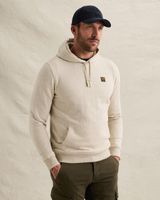 Sweat à capuche avec badge en caoutchouc et poche kangourou – Grey Comfort Denim – Sweats à capuche | PME LEGEND