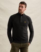 Pullover with half-zip and raglan sleeves – Moonless Night – Pullovers | PME LEGEND