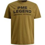 T-shirt with rugged artwork on the chest – Brown – T-shirts | PME LEGEND