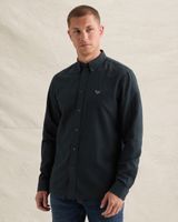 Chemise en coton/lin avec lavage teint en vêtement – Black Indigo – Chemises décontractées | PME LEGEND