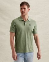 Poloshirt aus Jersey mit Jacquardmuster – Weeping Willow – Poloshirts | PME LEGEND