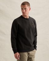 Sweatshirt with allover jacquard pattern and badge – Brown – Sweatshirts | PME LEGEND