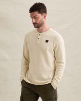 T-shirt Henley à manches longues avec teint en pièce – Castle Wall – T-shirts | PME LEGEND