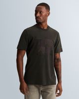 T-shirt with mixed-technique chest graphic – Grey Comfort Denim – T-shirts | CAST IRON