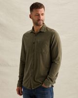Shirt with garment-dye wash and chest pocket – Weeping Willow – Dress shirts | PME LEGEND