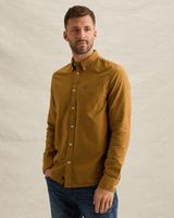 Oxford shirt with garment-dye wash and button-down collar – Brown – Casual shirts | PME LEGEND