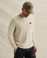 Pullover with allover textured stripe pattern – Castle Wall – Pullovers | PME LEGEND
