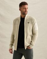 Cardigan with zipper closure and flight pocket – Castle Wall – Cardigans | PME LEGEND