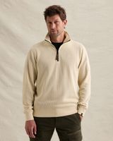 Sweatshirt with half-zip and flight pocket – Castle Wall – Sweatshirts | PME LEGEND