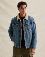 Denim jacket with soft collar – Black Indigo – Jackets | PME LEGEND
