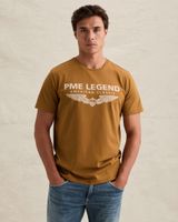 T-shirt with PME Legend logo – Brown – T-shirts | PME LEGEND