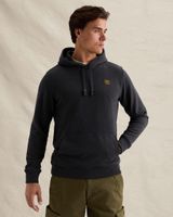 Sweat à capuche avec badge en caoutchouc et poche kangourou – Black Indigo – Sweats à capuche | PME LEGEND
