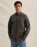 Poplin shirt with allover print – Brown – Dress shirts | PME LEGEND