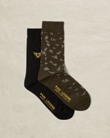 2-pack socks with allover print – Brown – Socks | PME LEGEND
