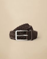 Braided suede belt – Grey Comfort Denim – Belts | VANGUARD
