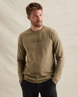 T-Shirt mit langen Ärmeln und Artwork – Brown – T-Shirts | PME LEGEND